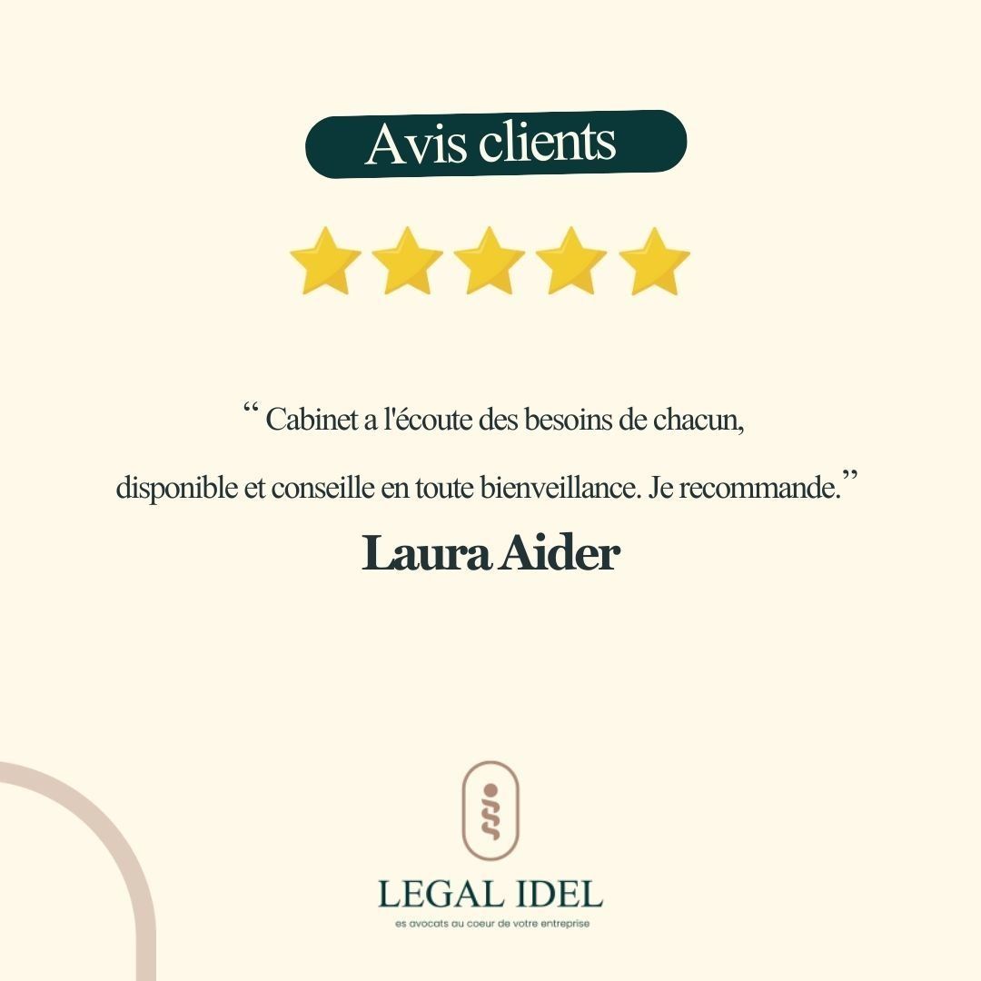 Nos clients témoignent         nn#Avocats #LegalIdel #AvisClients